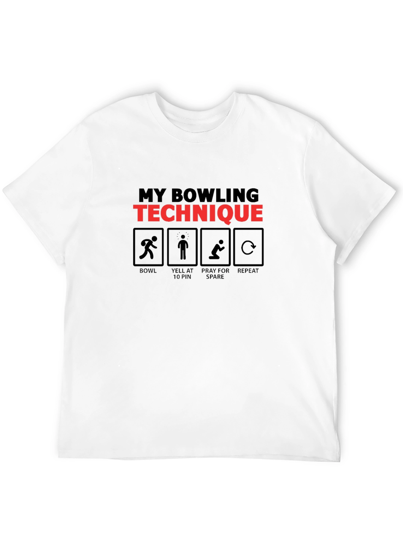 Bowling Technique T-Shirt - Funny Bowler Gift Tee