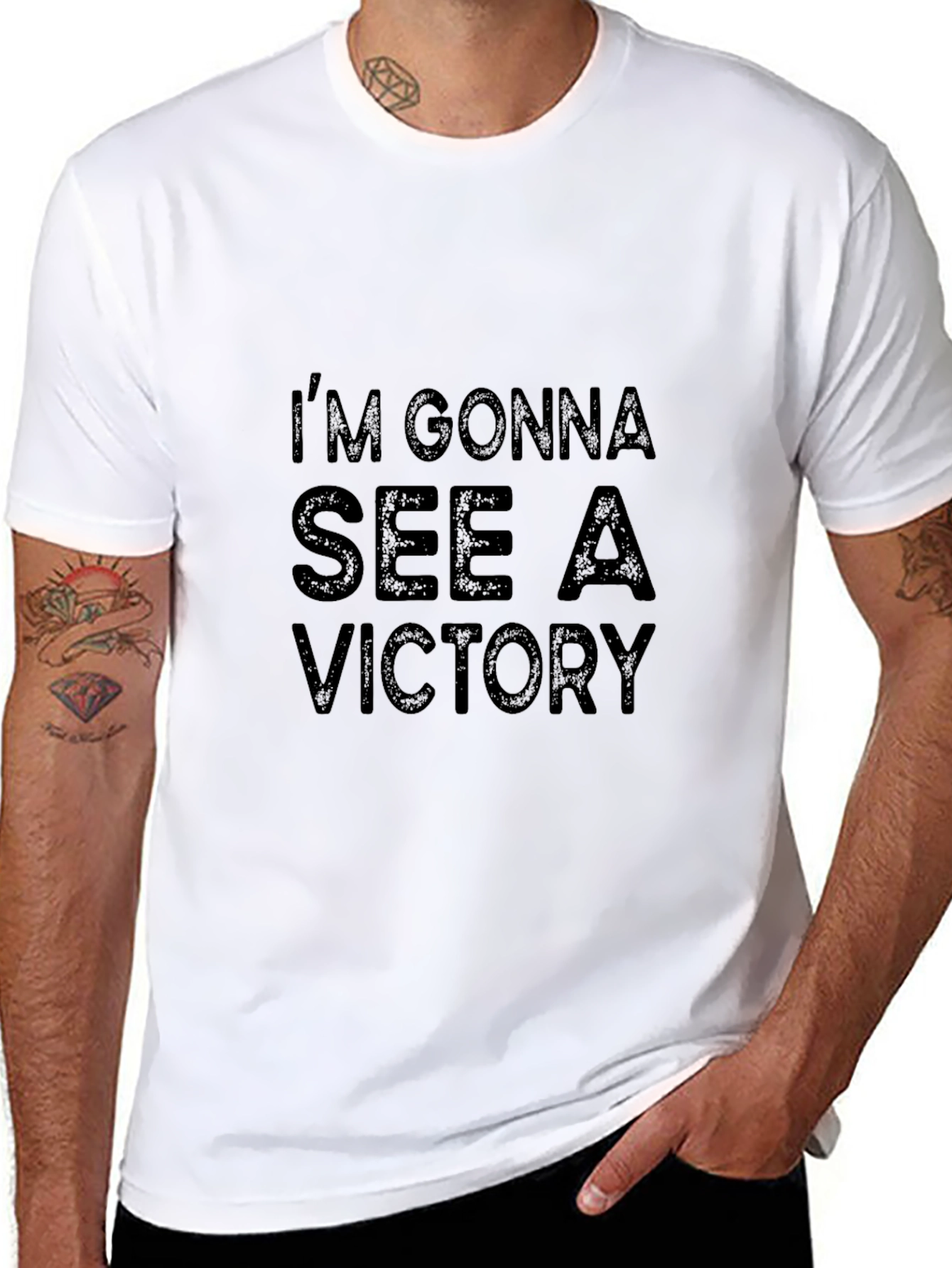 Im Gonna See A Victory Black T-Shirt
