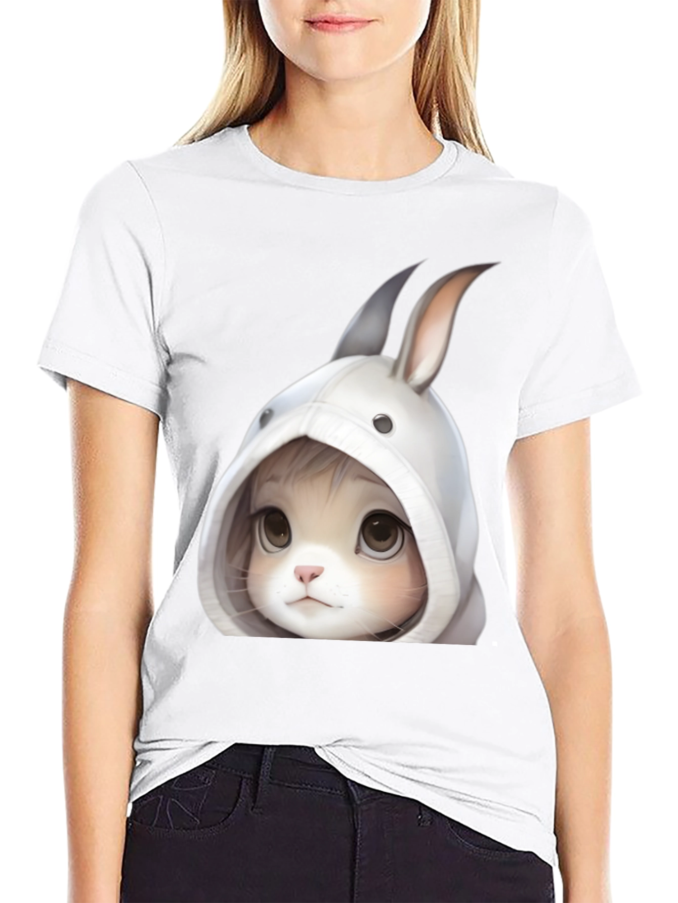 Cute Cartoon Bunny T-Shirt
