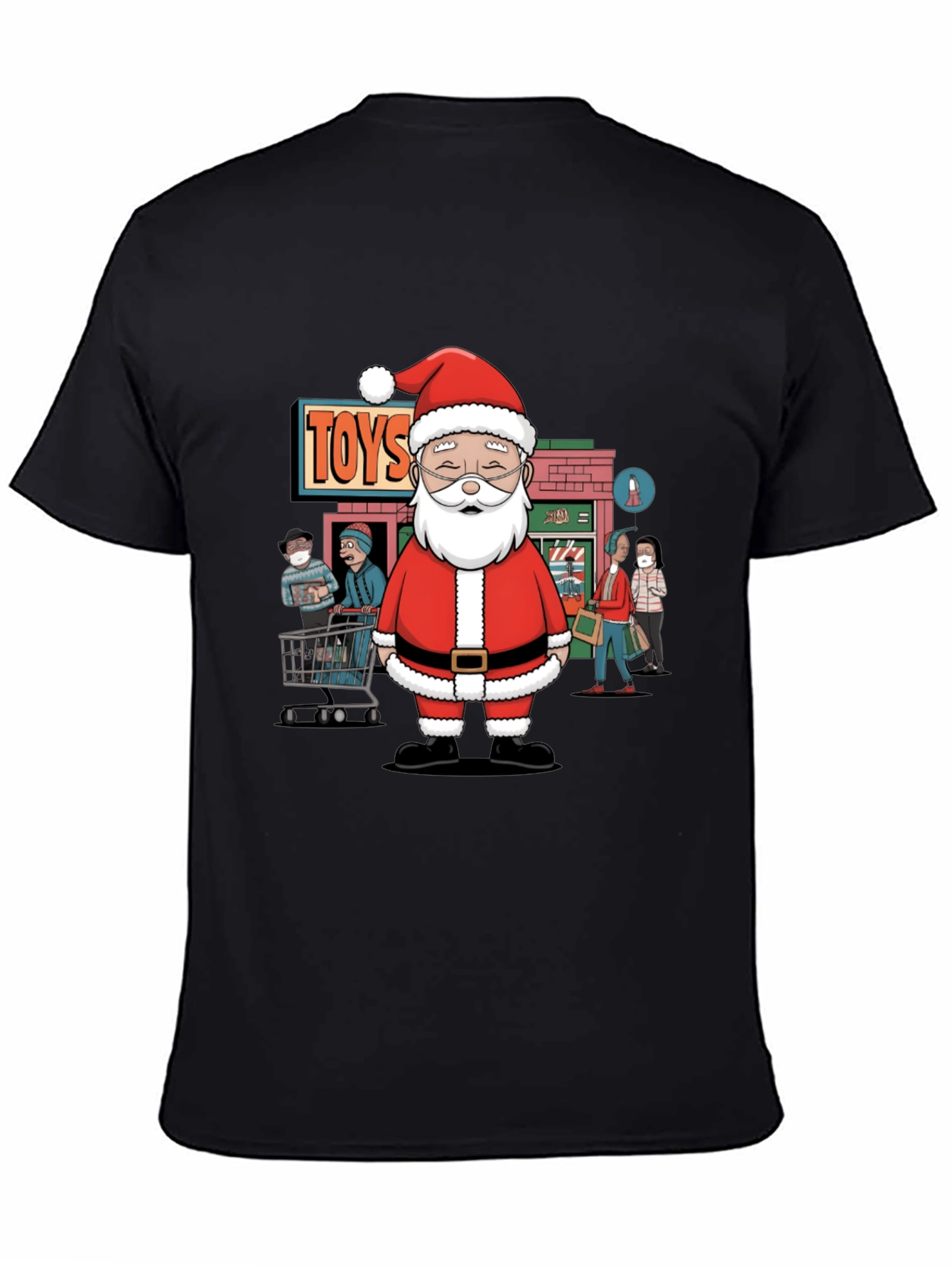 Santa Toyshop T-Shirt - Holiday Shopping Tee