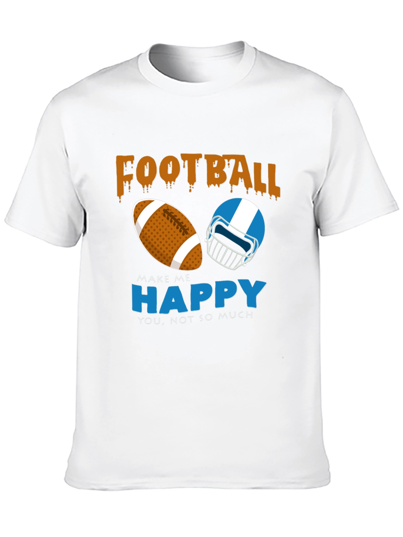 Football Makes Me Happy T-Shirt