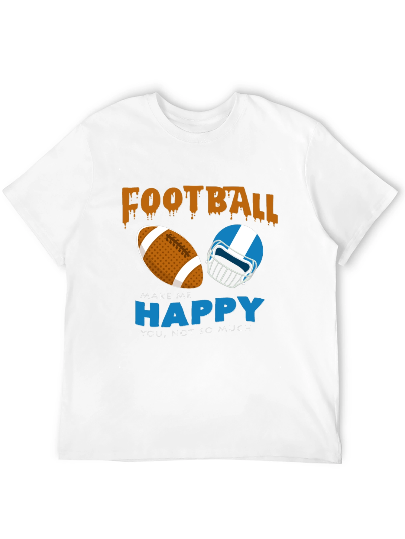 Football Makes Me Happy T-Shirt