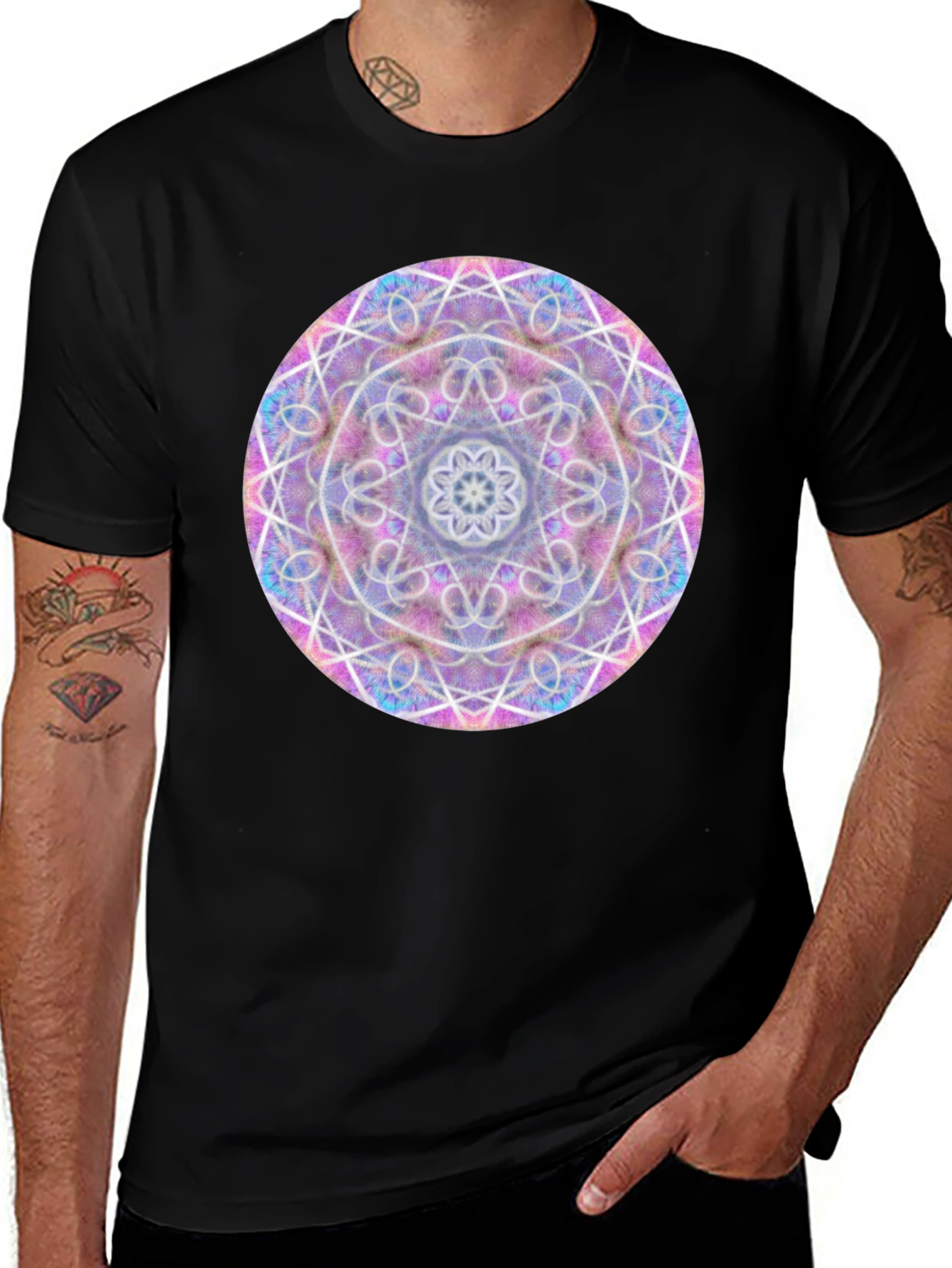 Mandala Graphic Black T-Shirt - Stylish & Unique Design