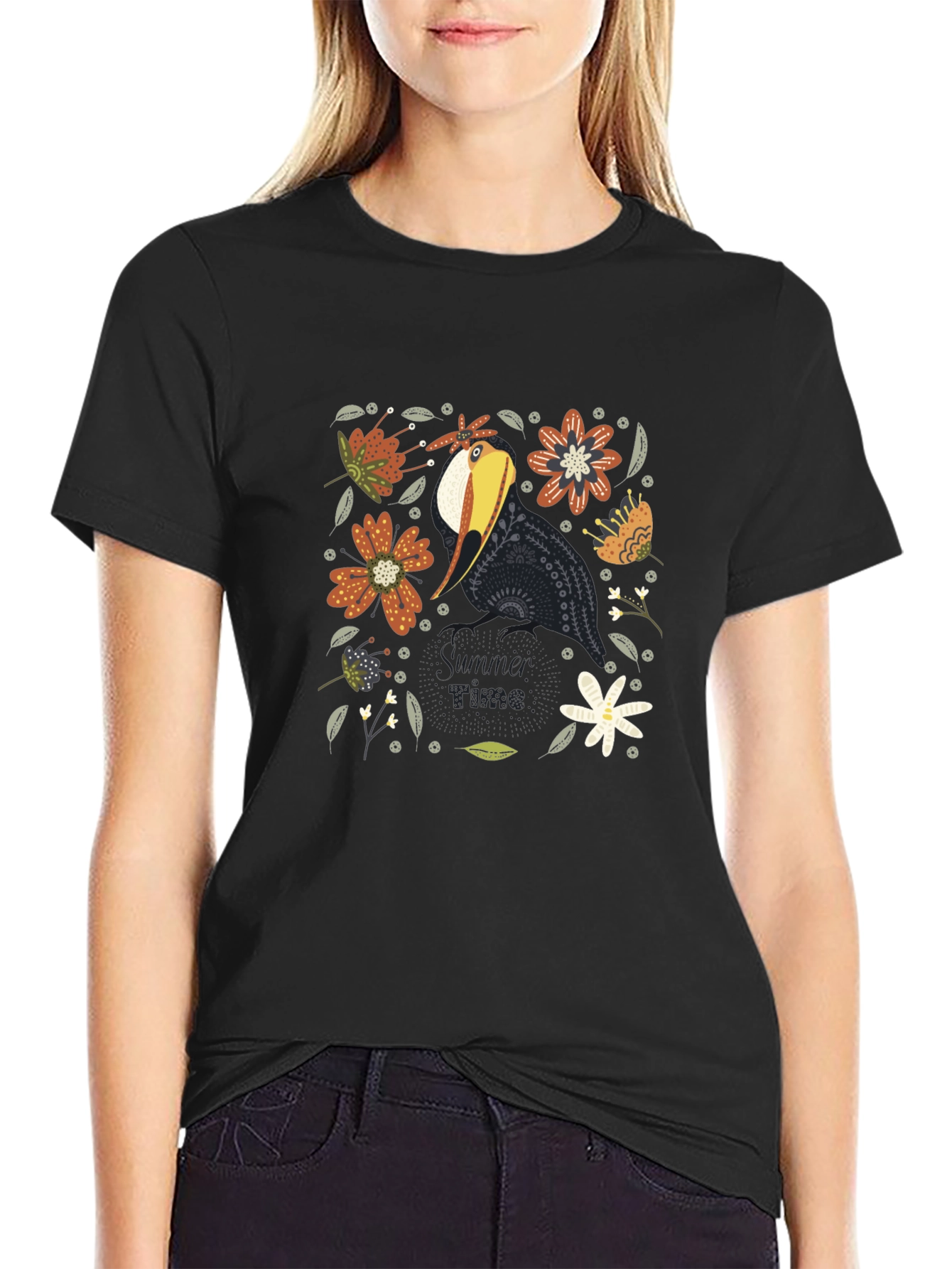 Summer Vibes Toucan Graphic Tee