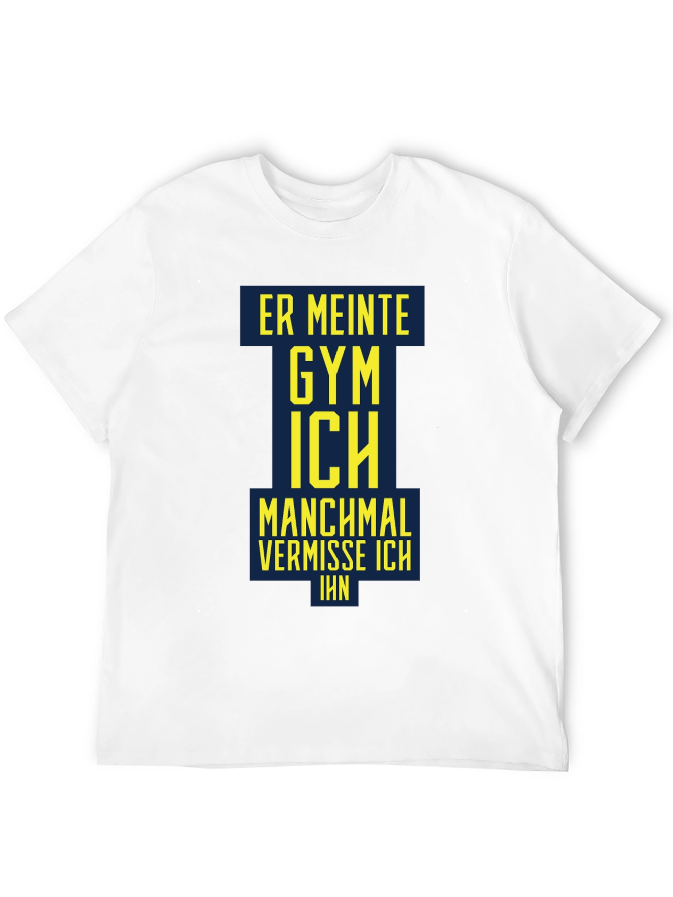 Mens Black Graphic T-Shirt - Gym Humor