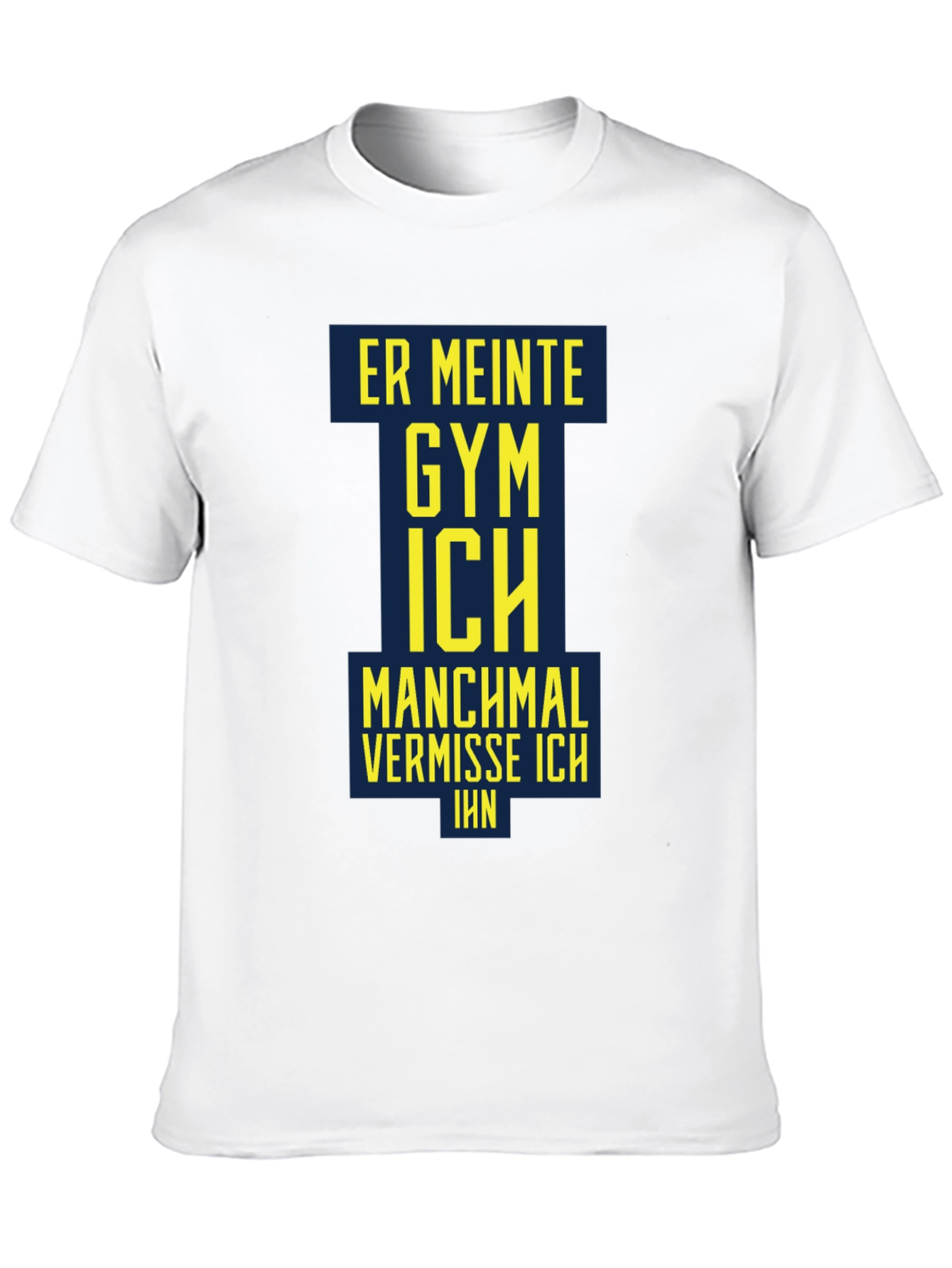 Mens Black Graphic T-Shirt - Gym Humor