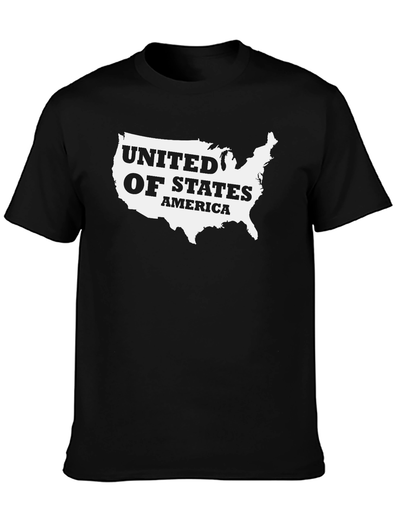 USA Map Graphic T-Shirt - Patriotic Style
