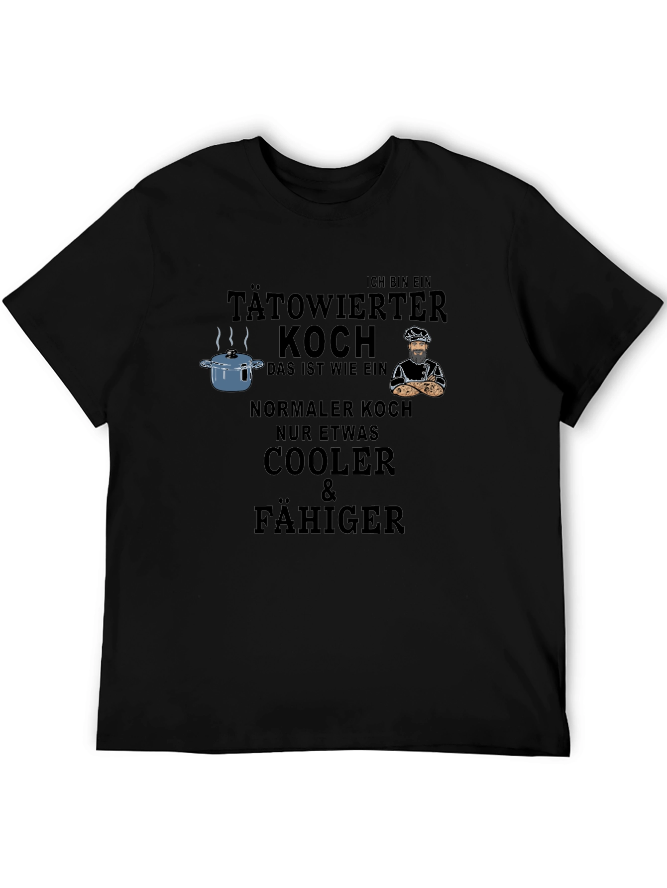 Tattooed Chef Graphic Tee - Cool & Capable Cook
