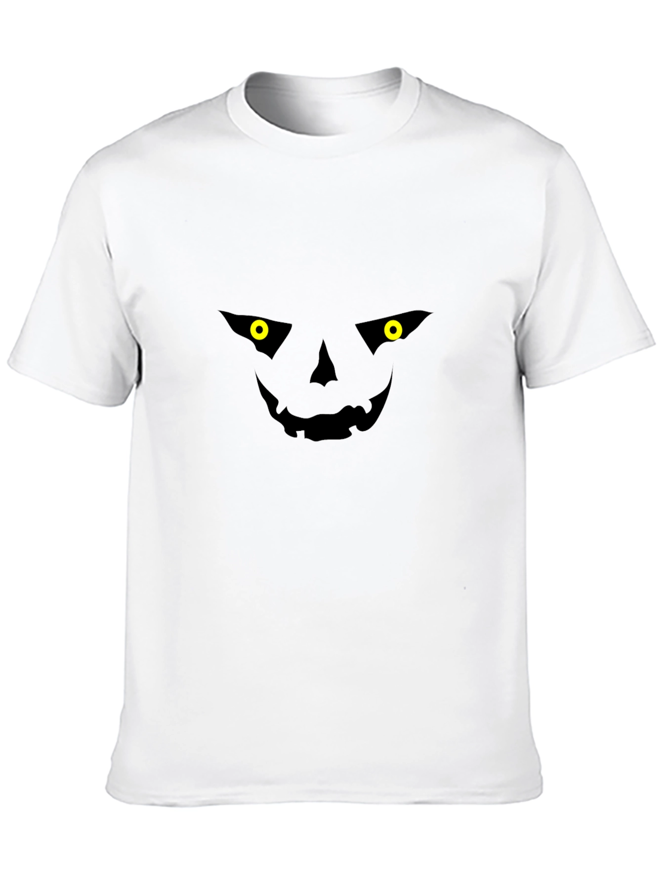 Spooky Jack-o-Lantern Face Black T-Shirt