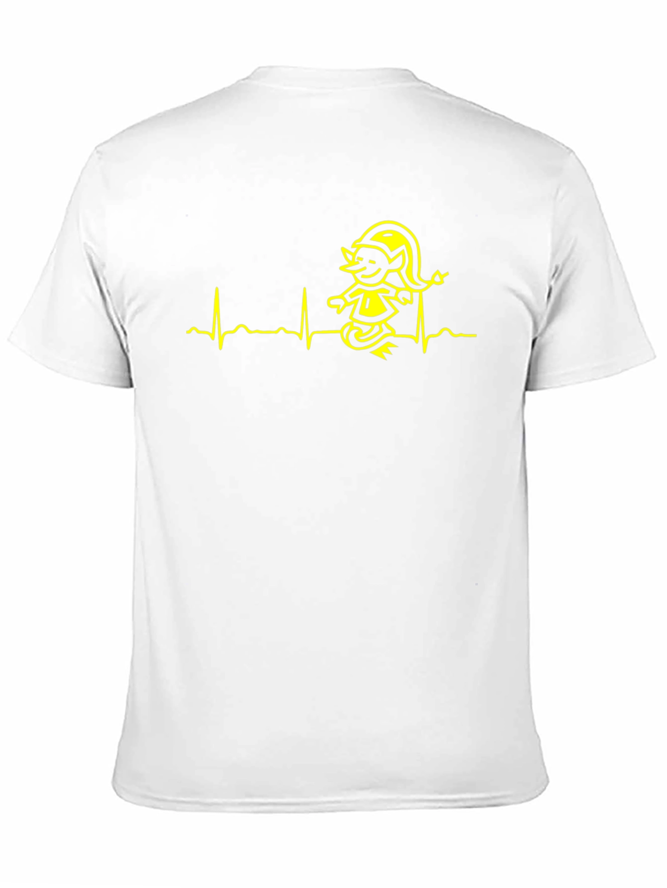 Elf Heartbeat T-Shirt - Black Cotton Tee