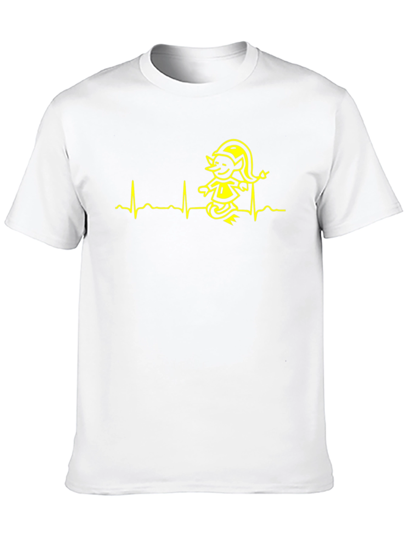 Elf Heartbeat T-Shirt - Black Cotton Tee