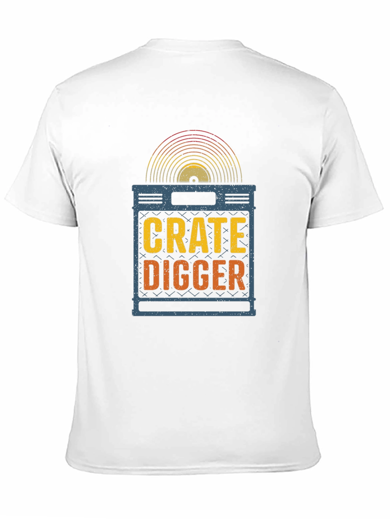 Crate Digger Vinyl Record Graphic T-Shirt