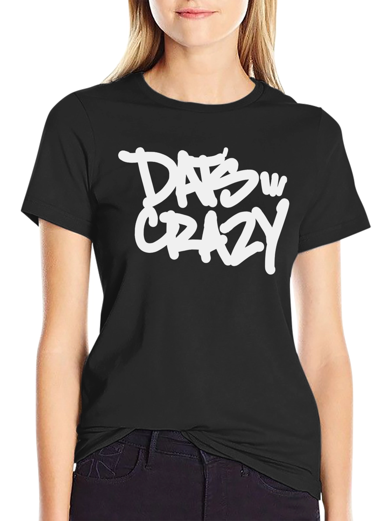 Dats W Crazy Graphic Tee - Black