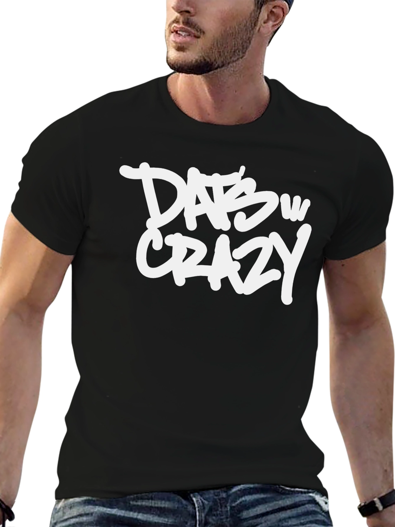 Dats W Crazy Graphic Tee - Black