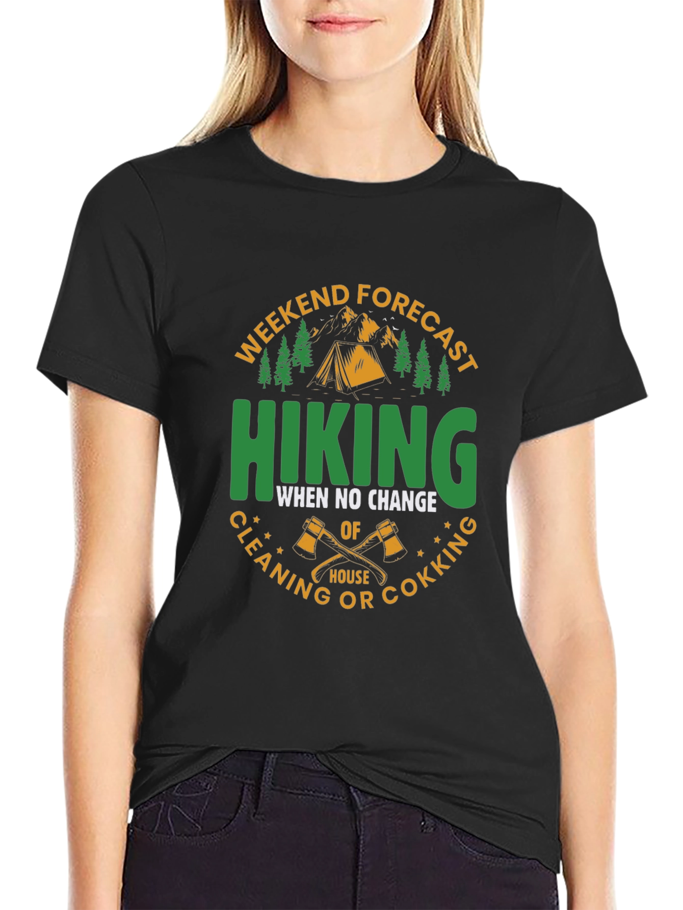 Hiking Weekend Forecast Graphic Tee
