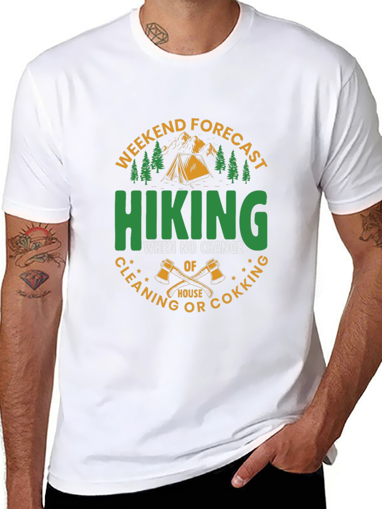 Hiking Weekend Forecast Graphic Tee