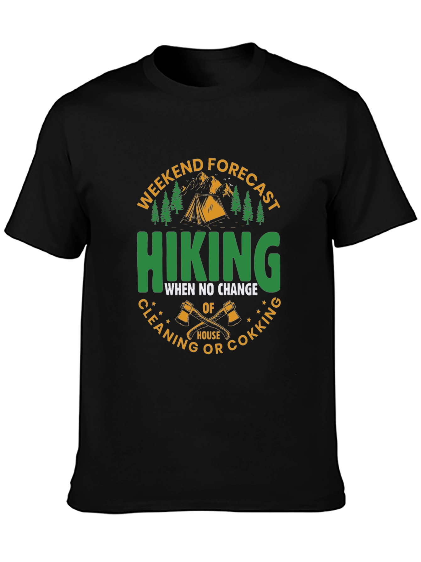Hiking Weekend Forecast Graphic Tee
