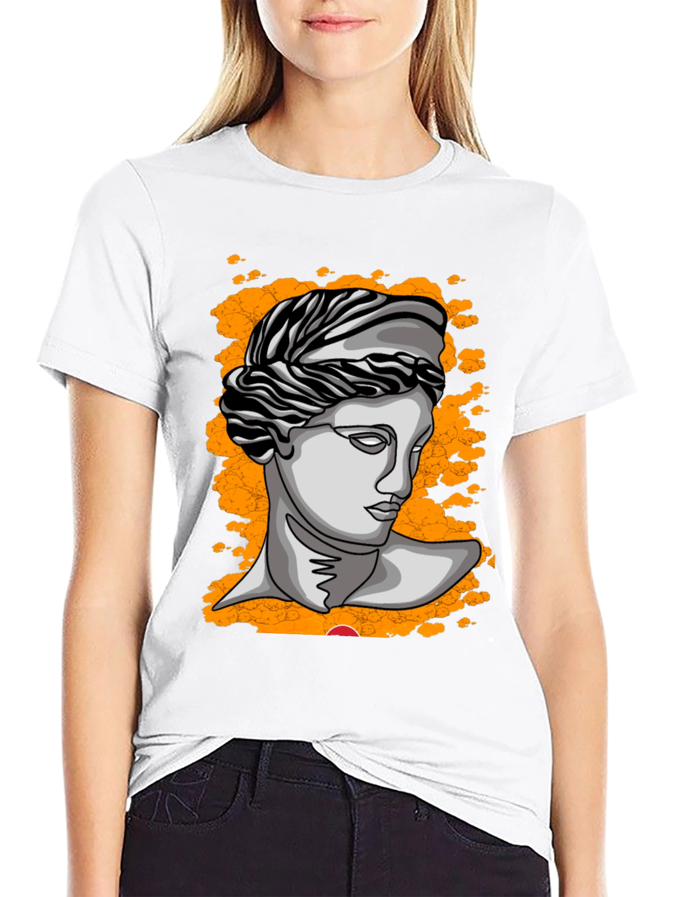 Statue Graphic Tee - Modern Art T-Shirt