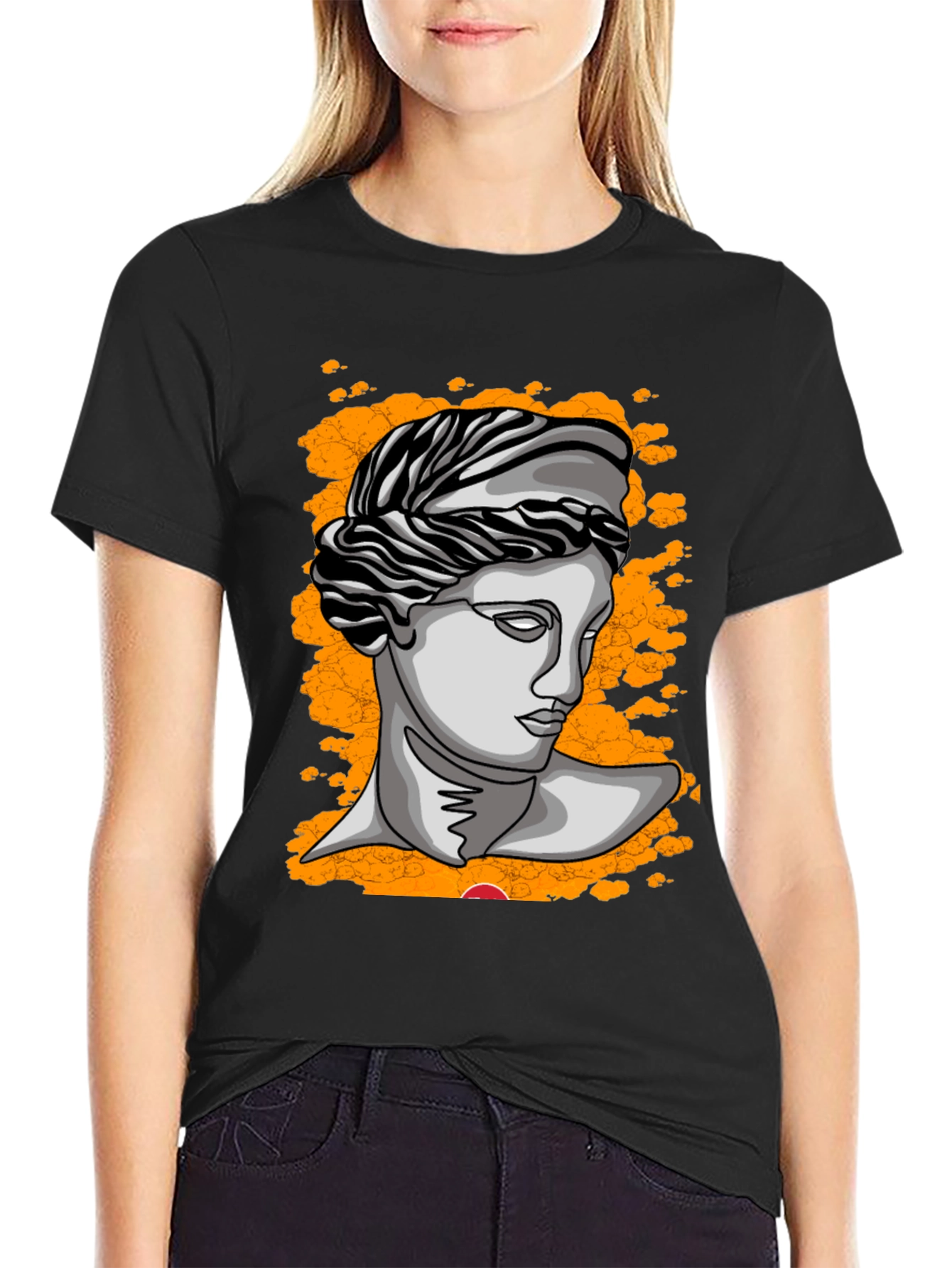 Statue Graphic Tee - Modern Art T-Shirt