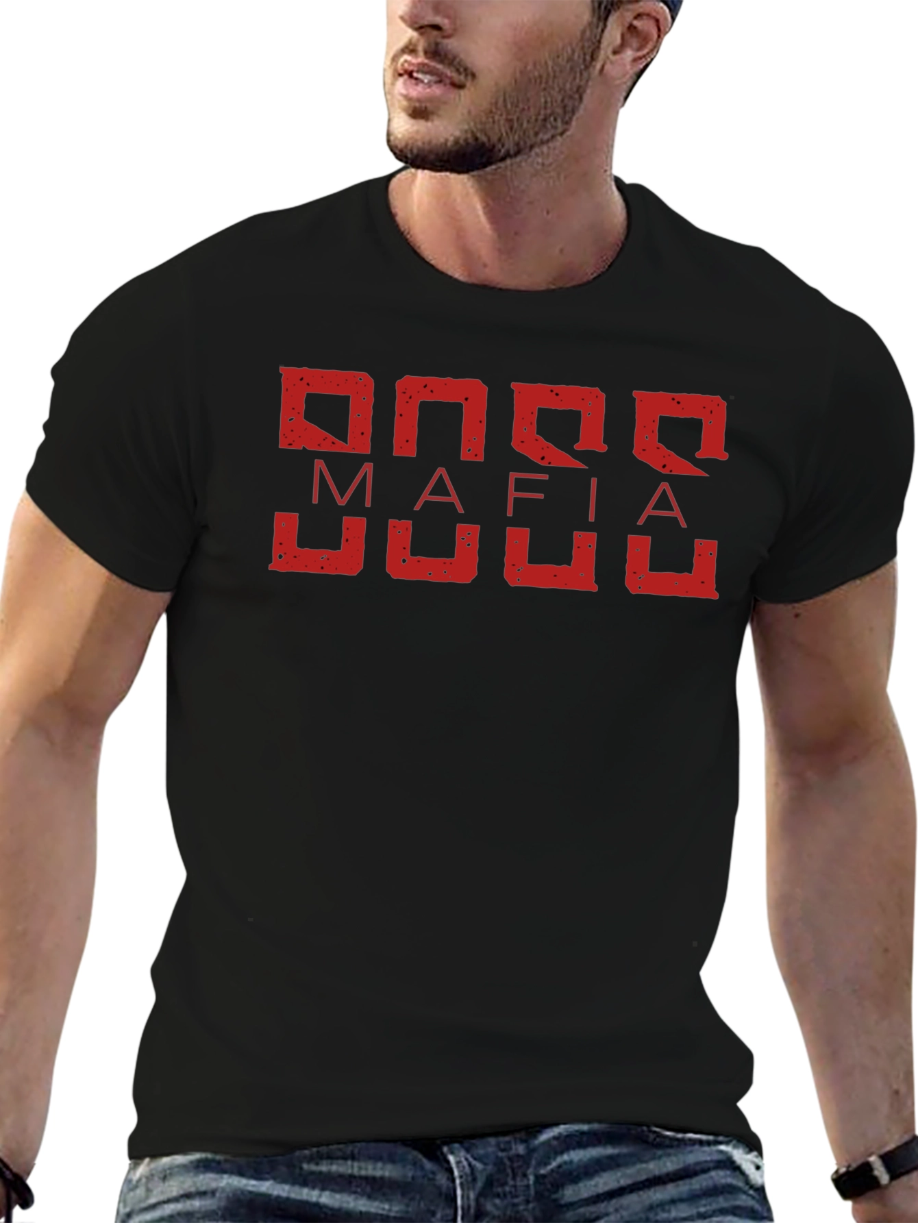 Doge Mafia Graphic T-Shirt - Mens Crew Neck