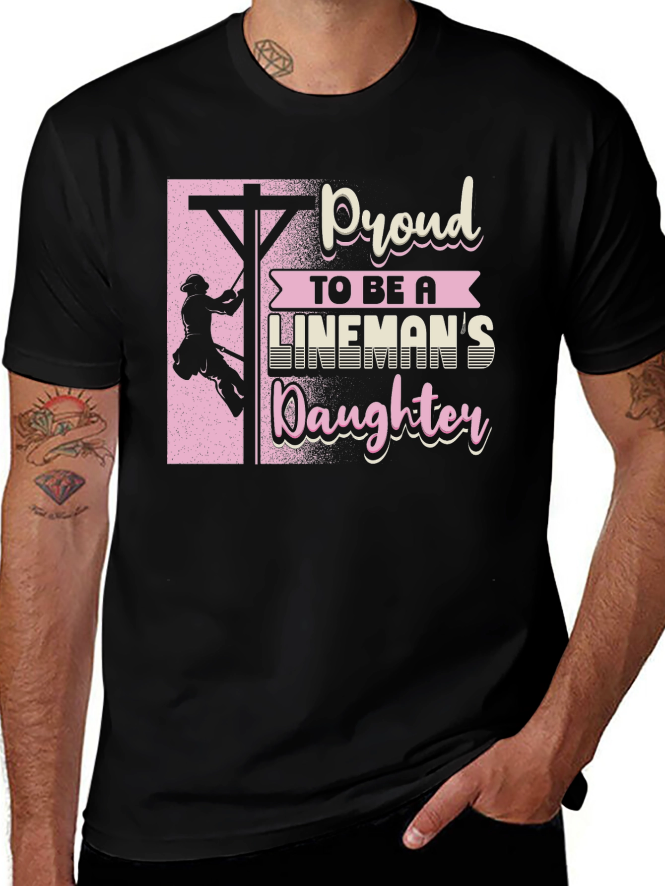 Proud Linemans Daughter T-Shirt