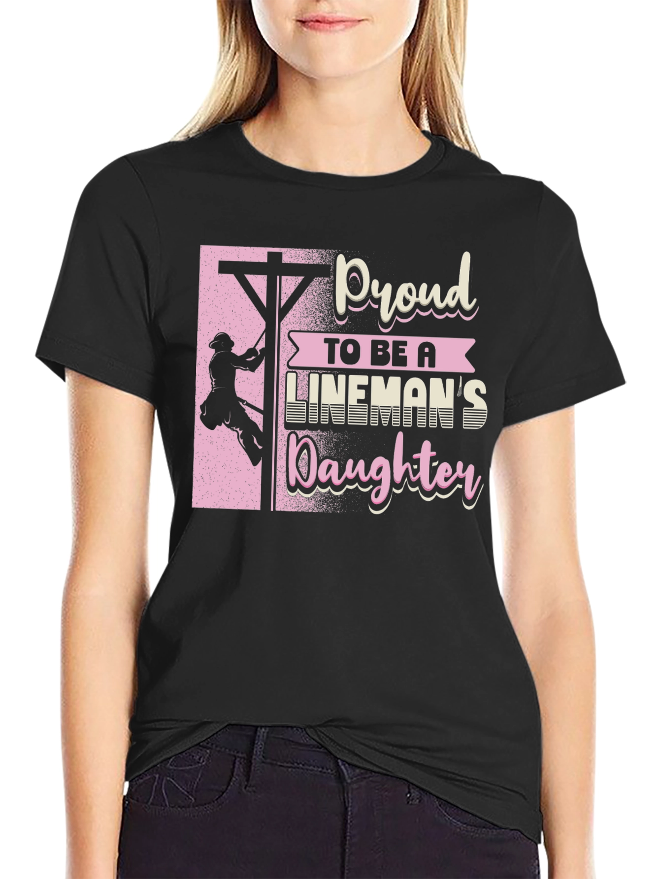 Proud Linemans Daughter T-Shirt