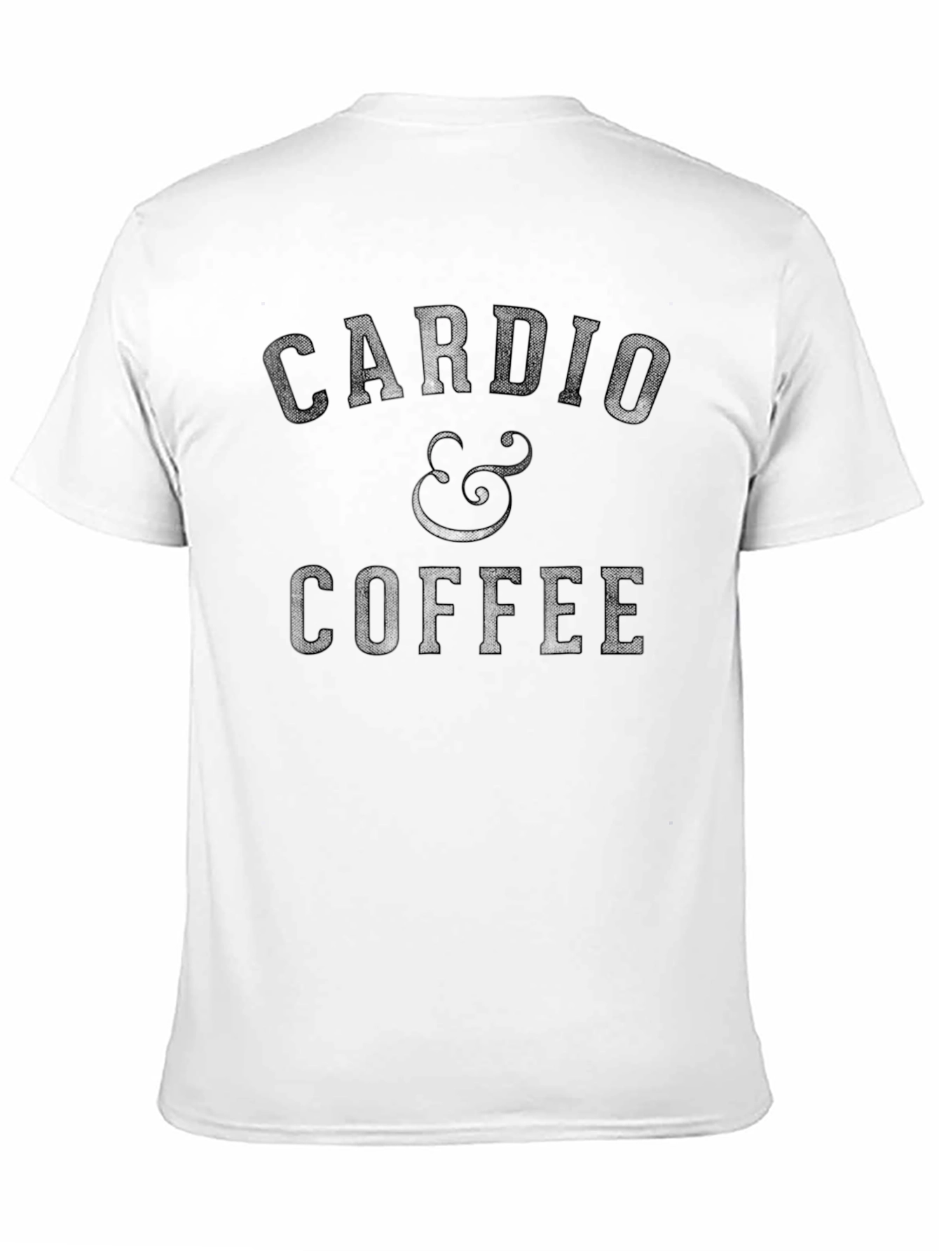 Cardio & Coffee Graphic T-Shirt - Black