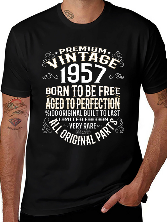 Vintage 1957 Birthday T-Shirt - Limited Edition