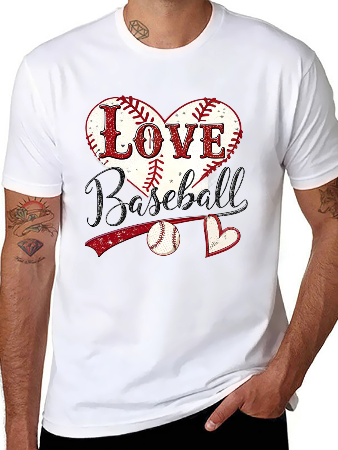 Love Baseball Graphic T-Shirt