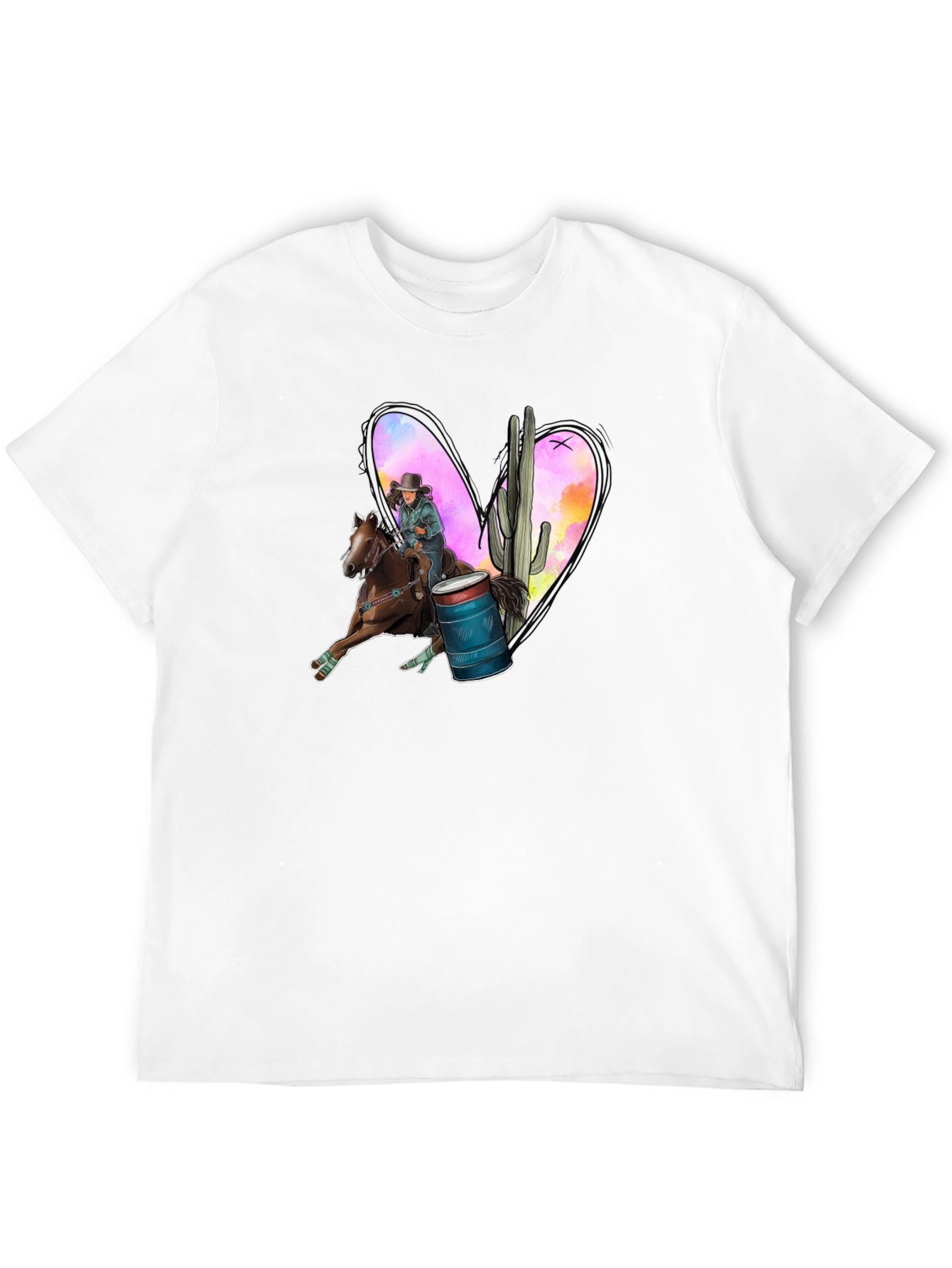 Barrel Racing Heart Graphic Tee
