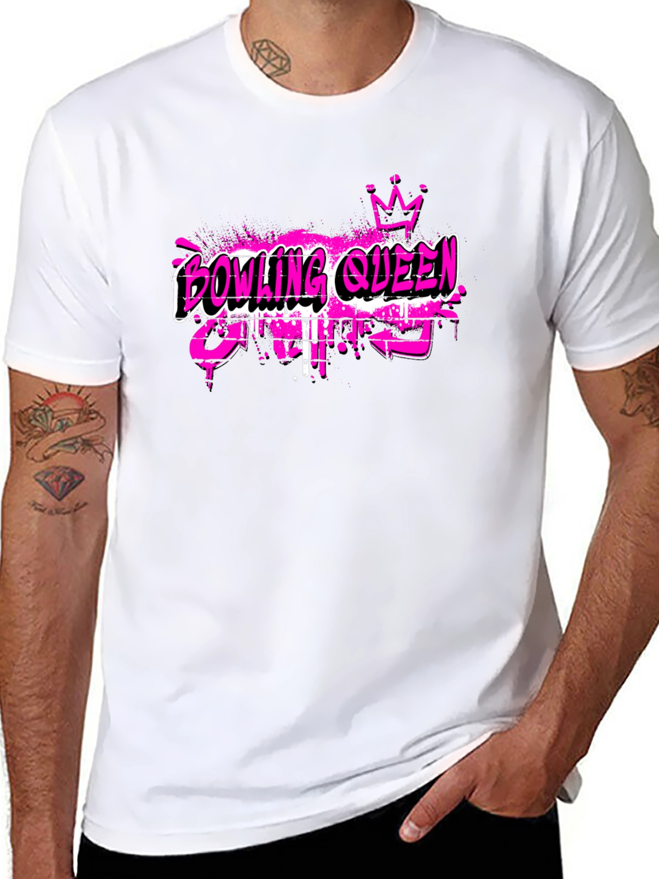 Bowling Queen Black T-Shirt