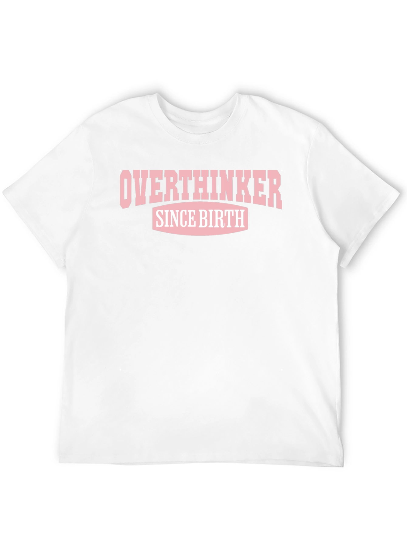 Overthinker Since Birth Graphic Tee - Black