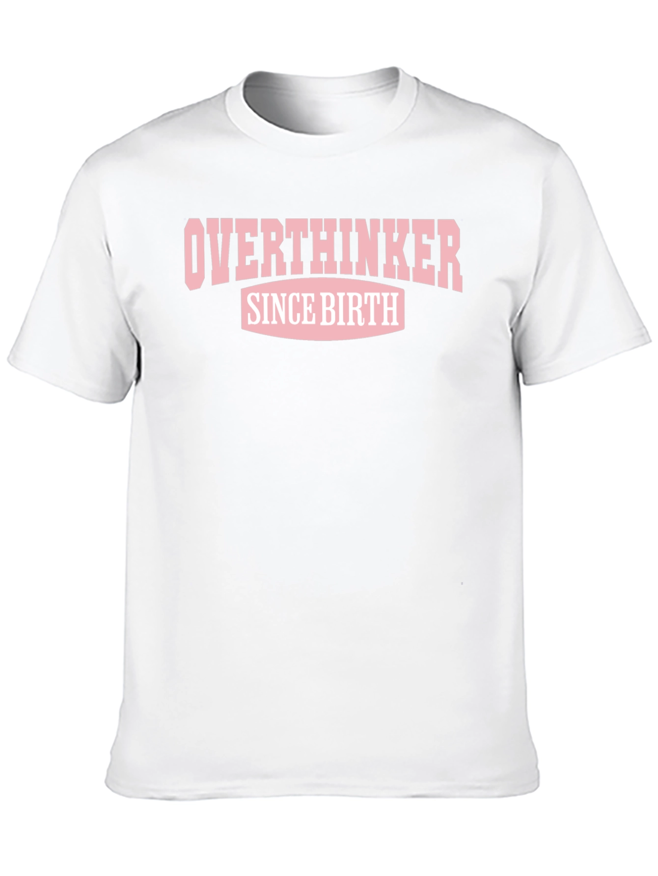 Overthinker Since Birth Graphic Tee - Black