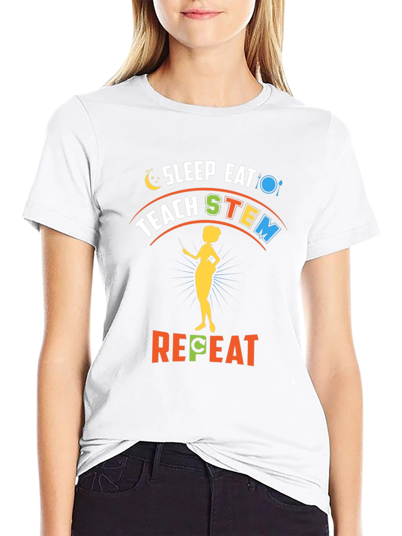 Sleep Eat Teach STEM Repeat T-Shirt