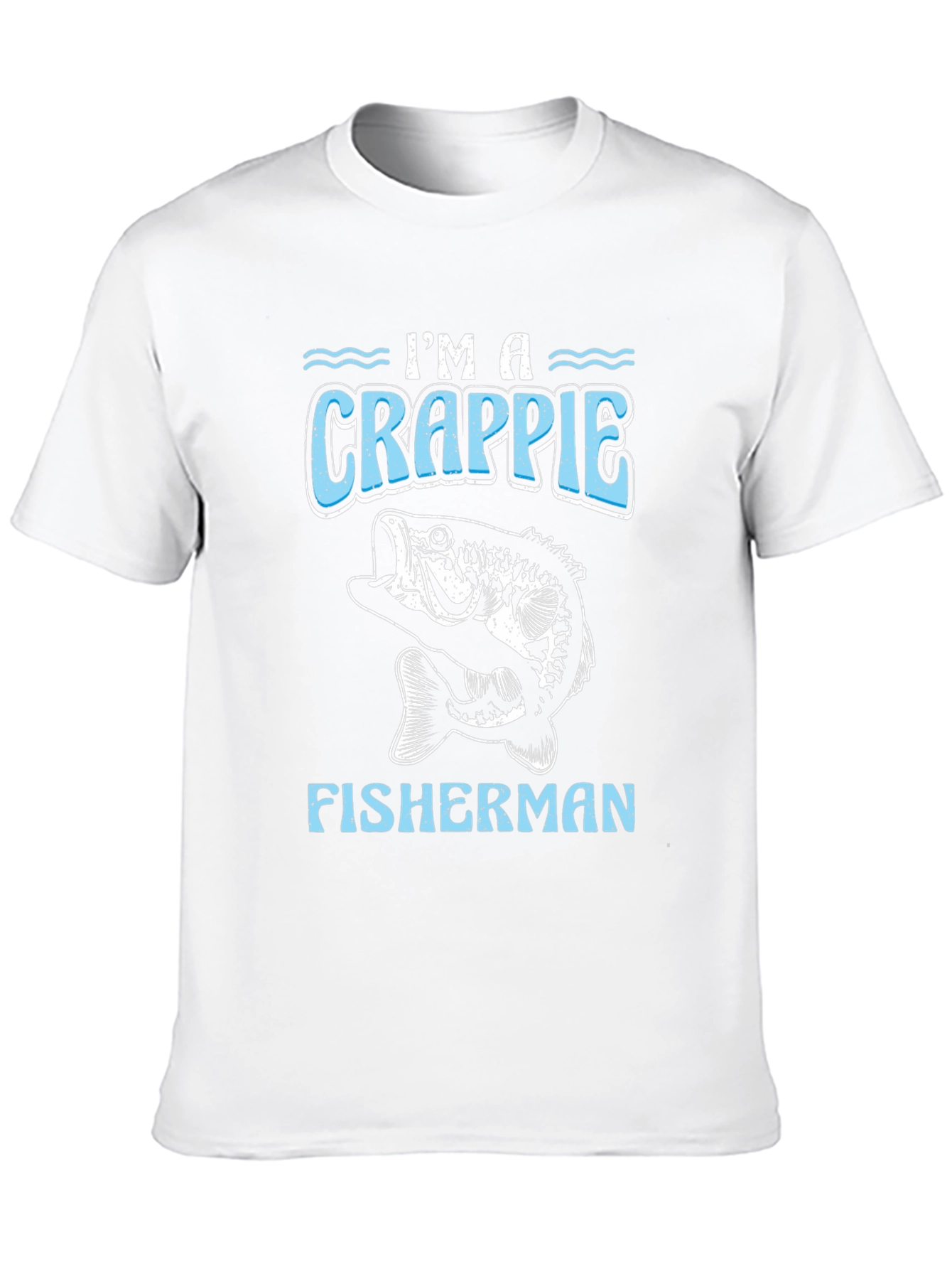 Im a Crappie Fisherman Black T-Shirt
