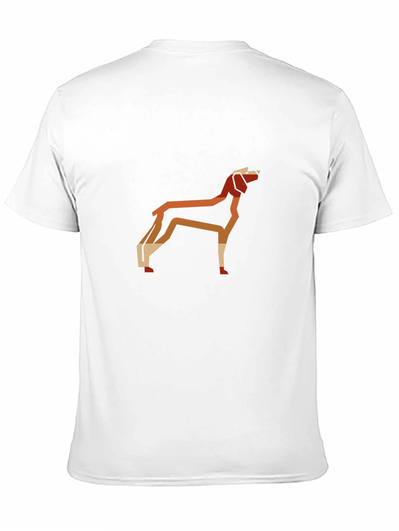 Geometric Dog Graphic Tee - Modern Style