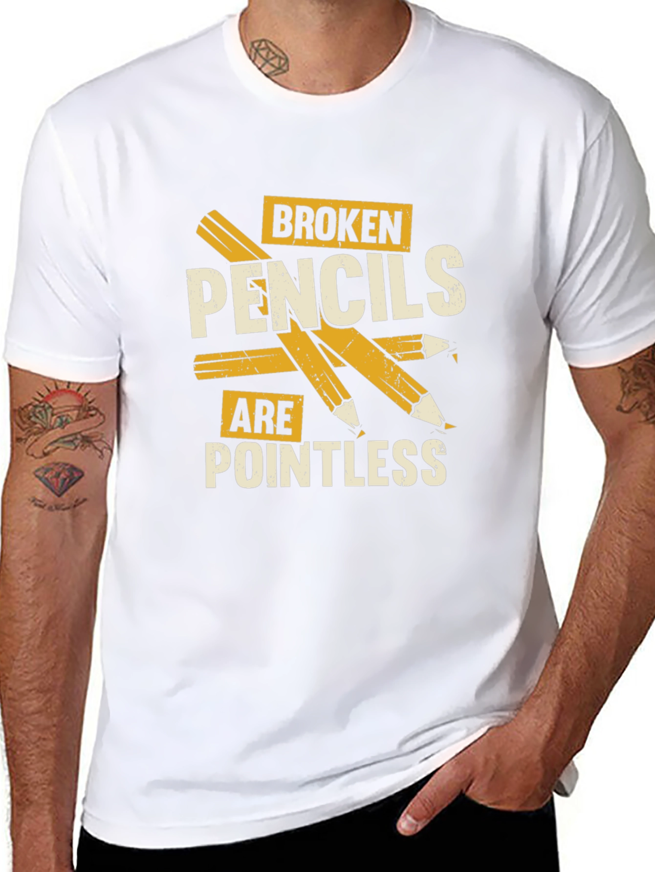 Broken Pencils T-Shirt - Pointless Graphic Tee