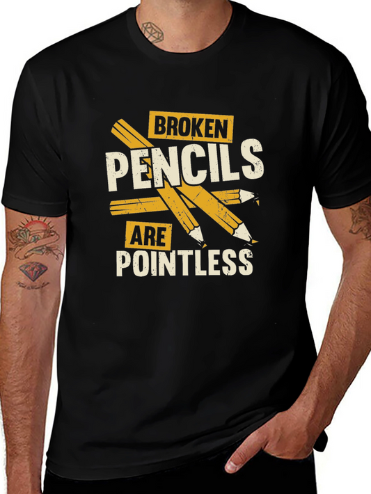 Broken Pencils T-Shirt - Pointless Graphic Tee