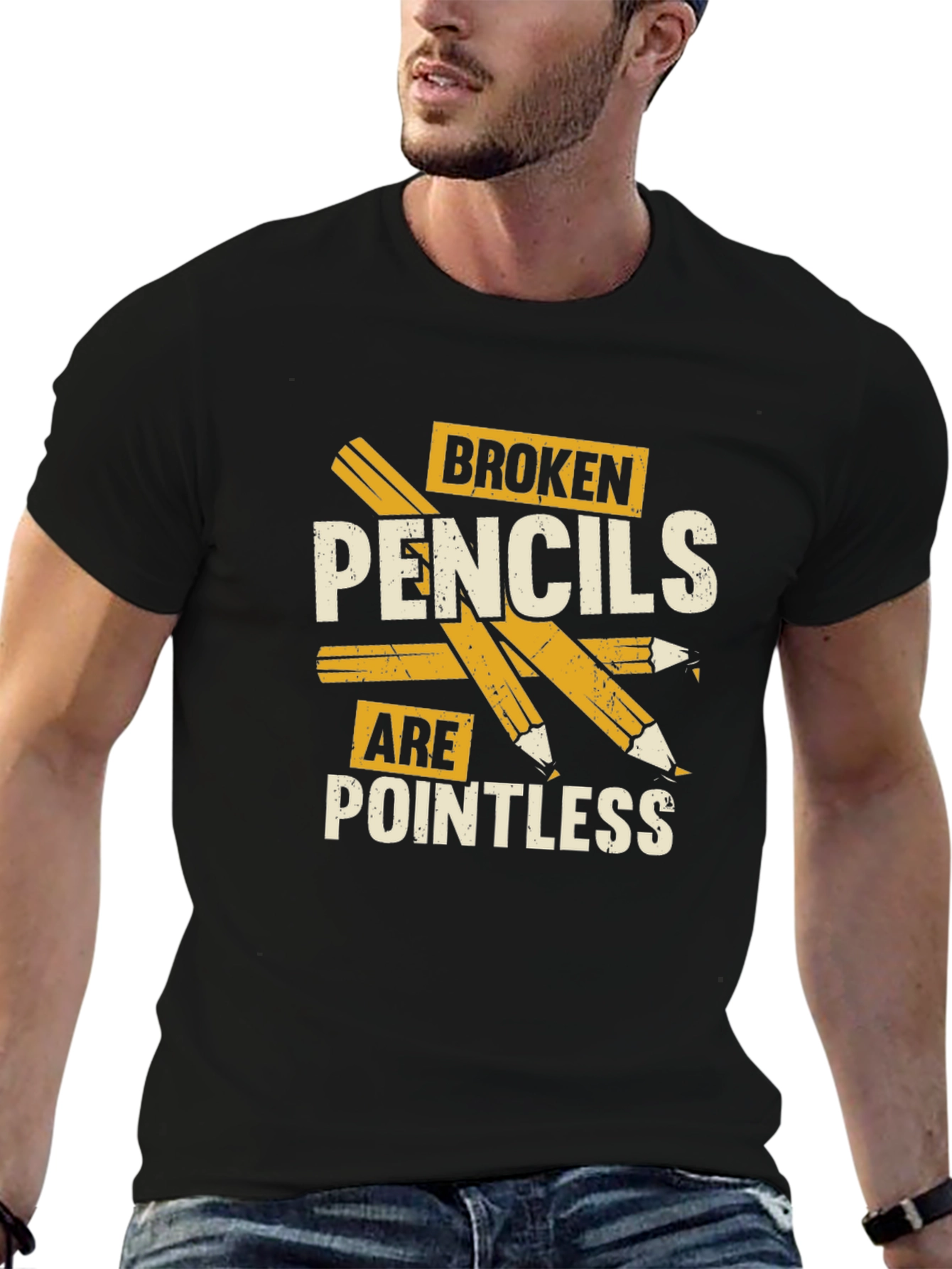 Broken Pencils T-Shirt - Pointless Graphic Tee