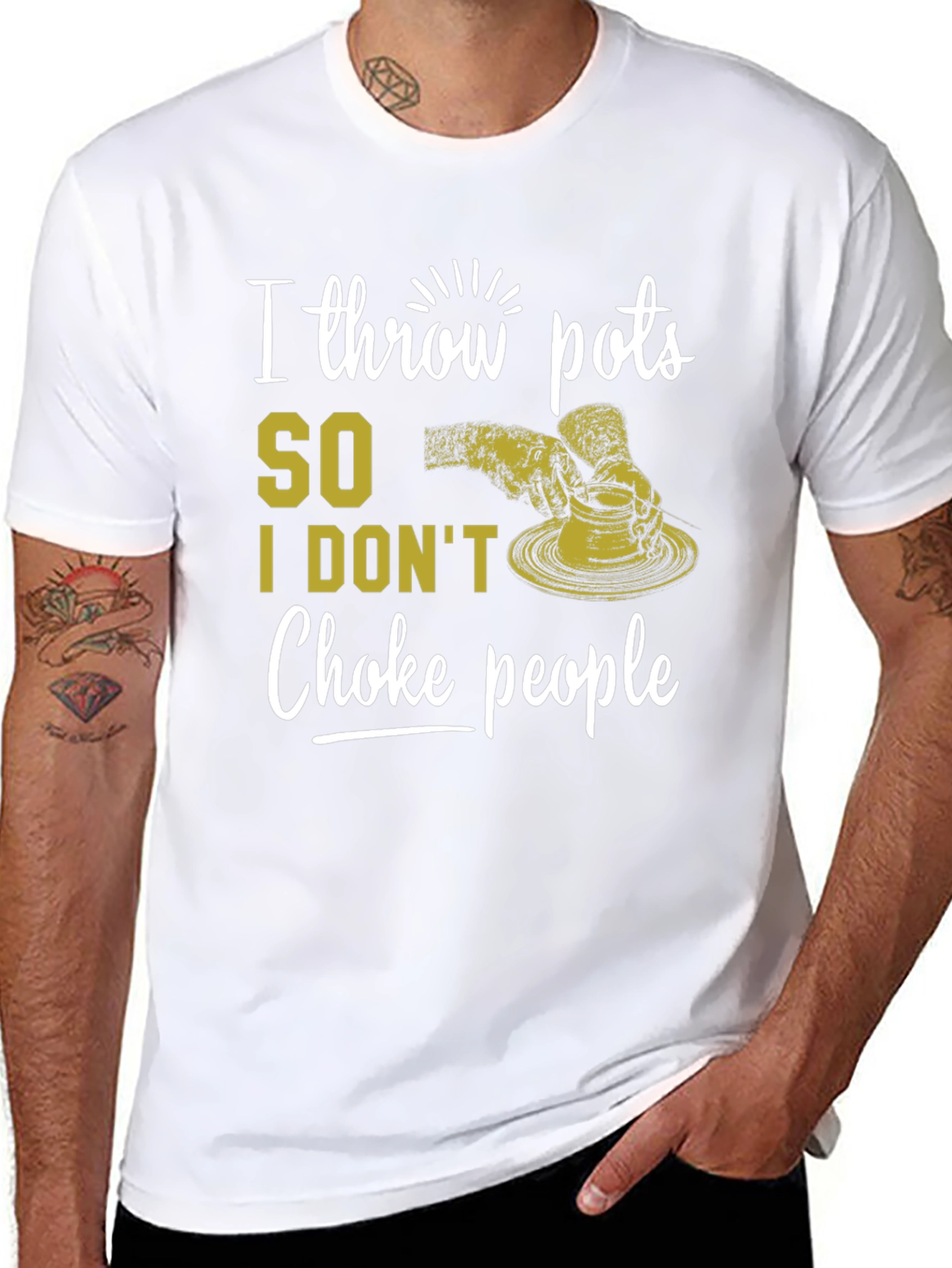 I Throw Pots T-Shirt - Funny Pottery Lover Tee