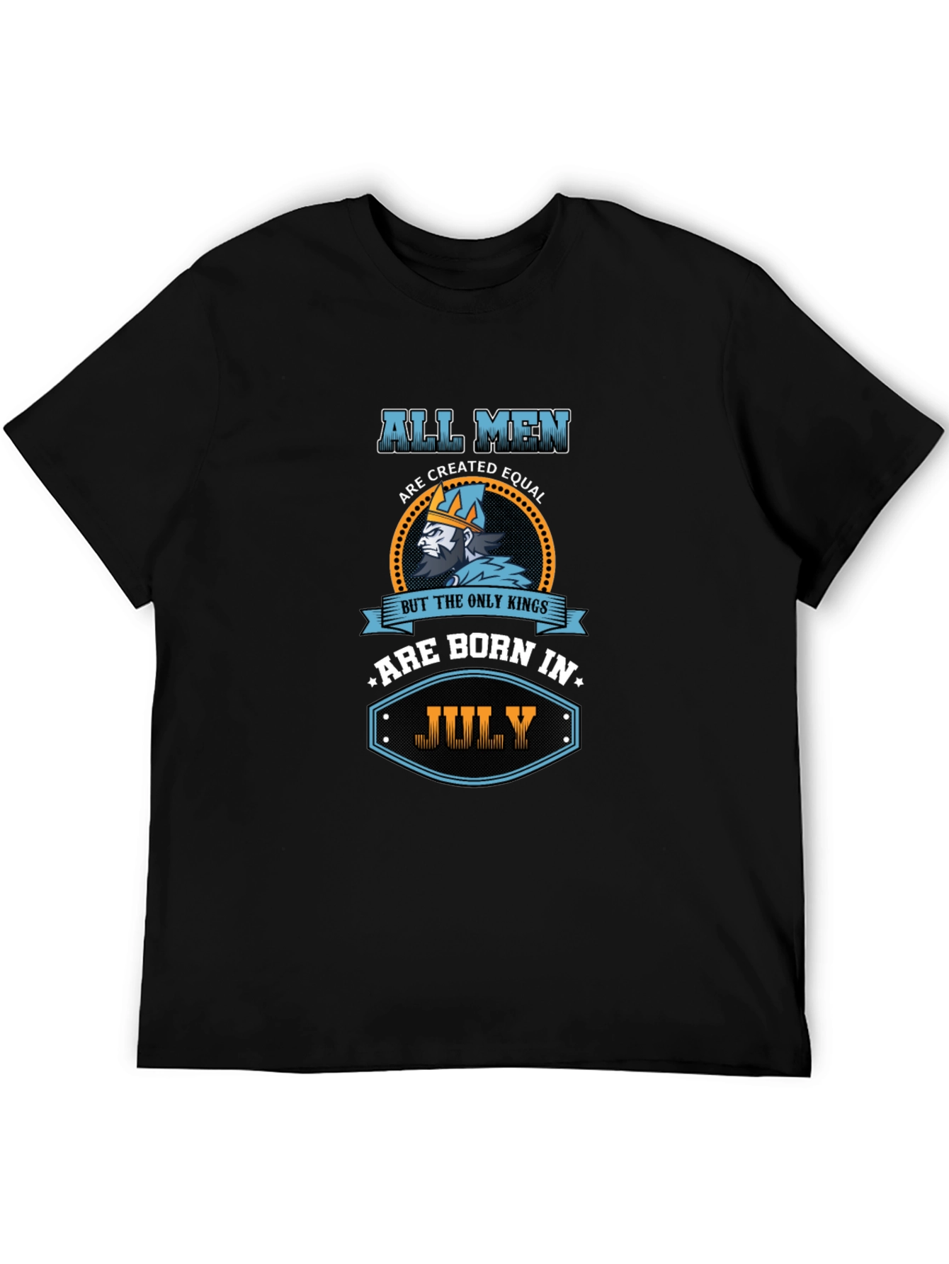 Mens Kings Are Born in July Graphic Tee