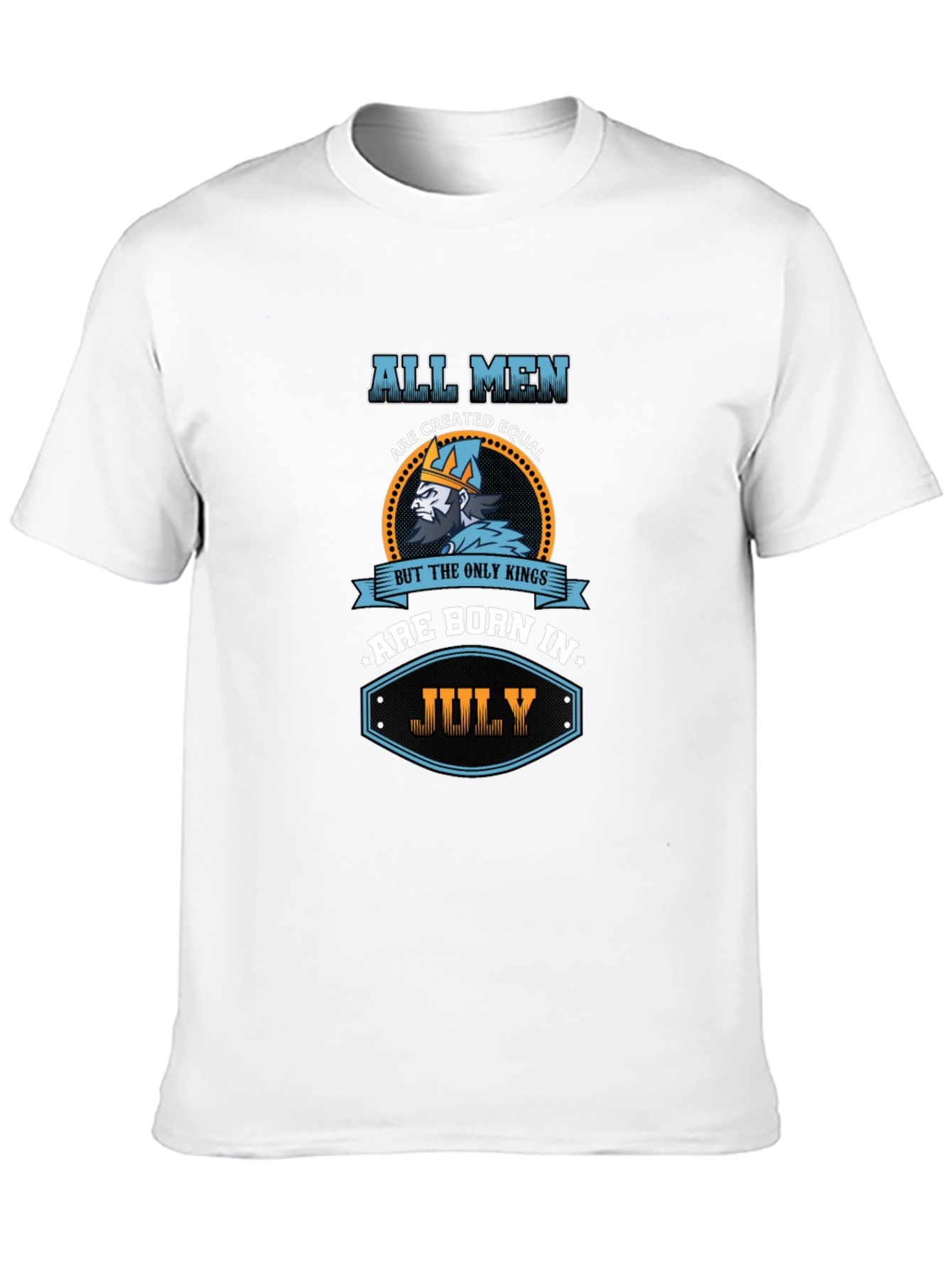 Mens Kings Are Born in July Graphic Tee