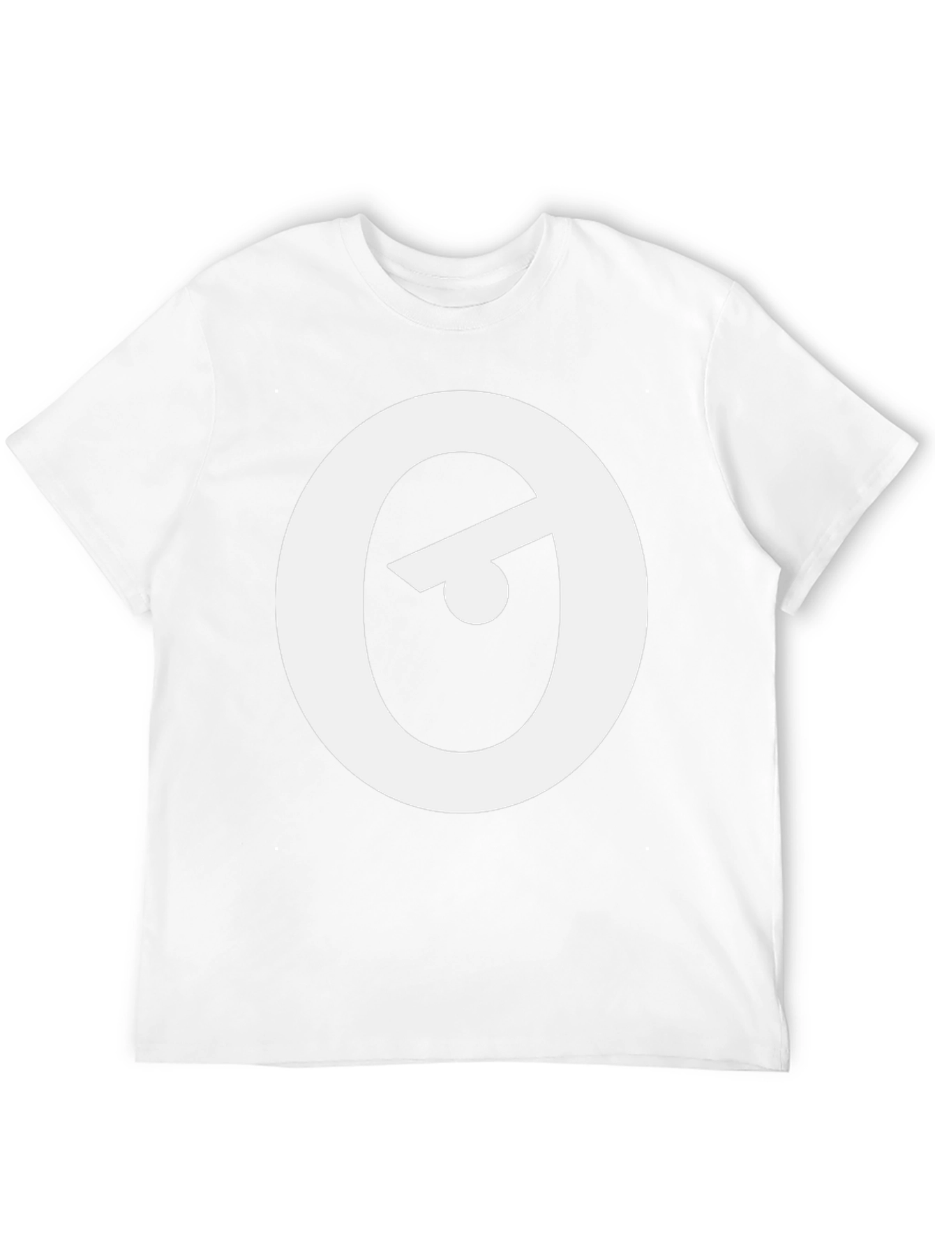 Modern Black T-Shirt with Abstract Eye Logo