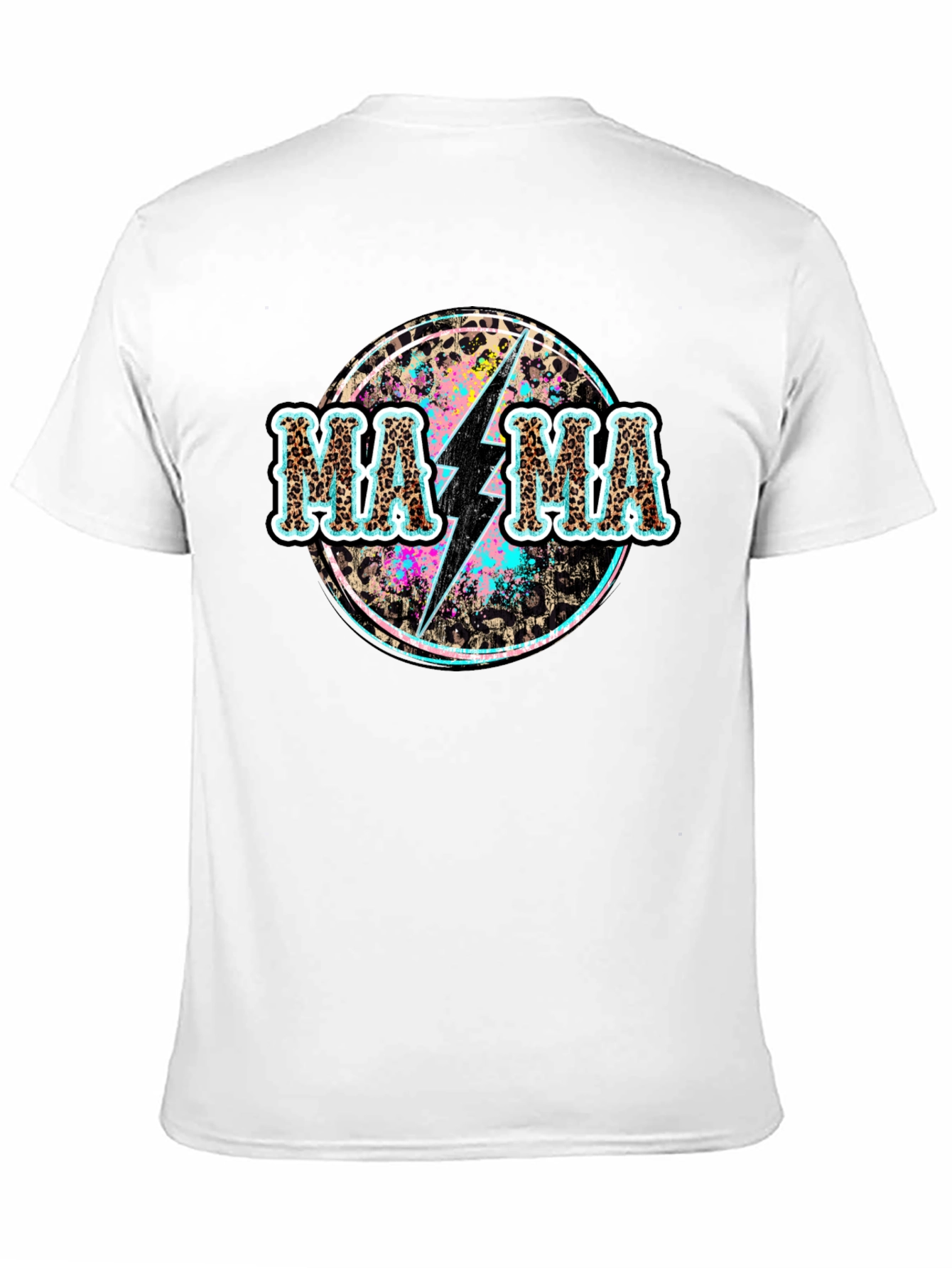 Mama Leopard Bolt Graphic Tee