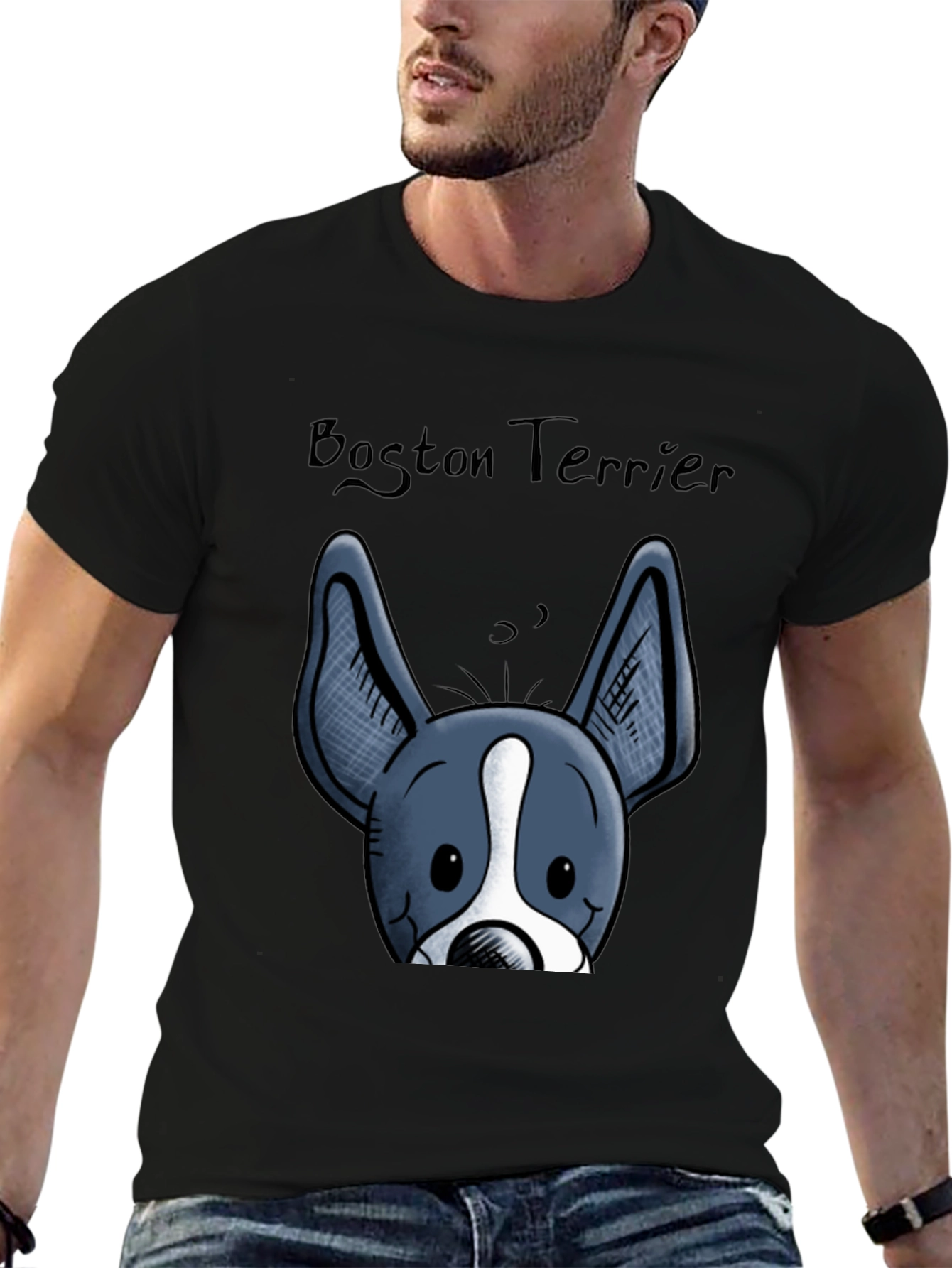 Boston Terrier Graphic T-Shirt - Cute Dog Tee