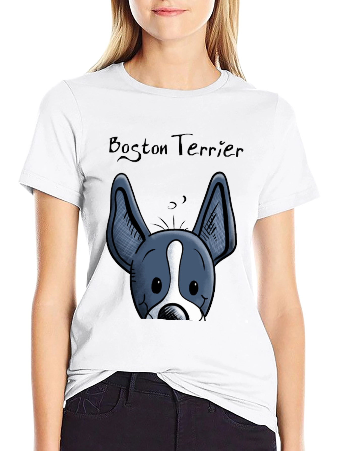 Boston Terrier Graphic T-Shirt - Cute Dog Tee