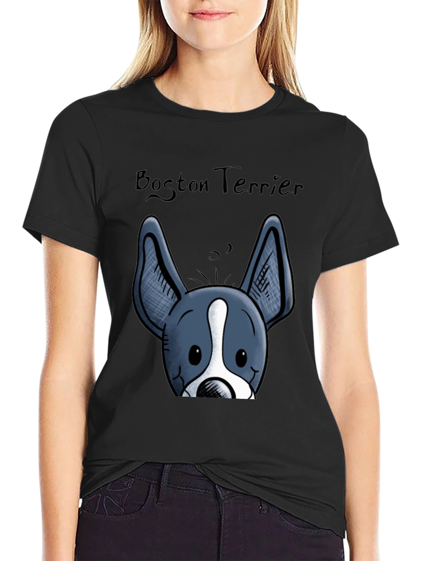 Boston Terrier Graphic T-Shirt - Cute Dog Tee