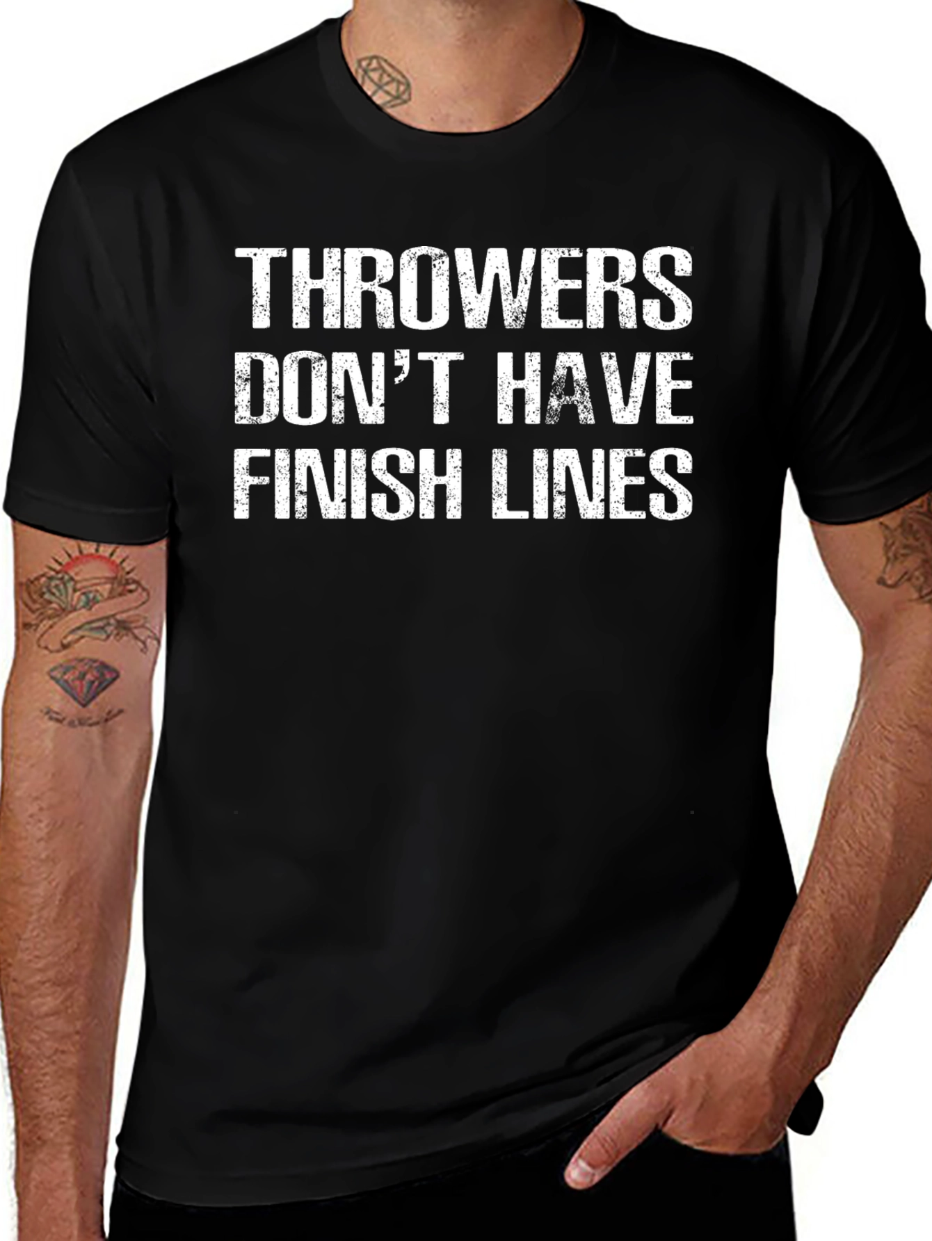 Throwers Dont Have Finish Lines Graphic Tee