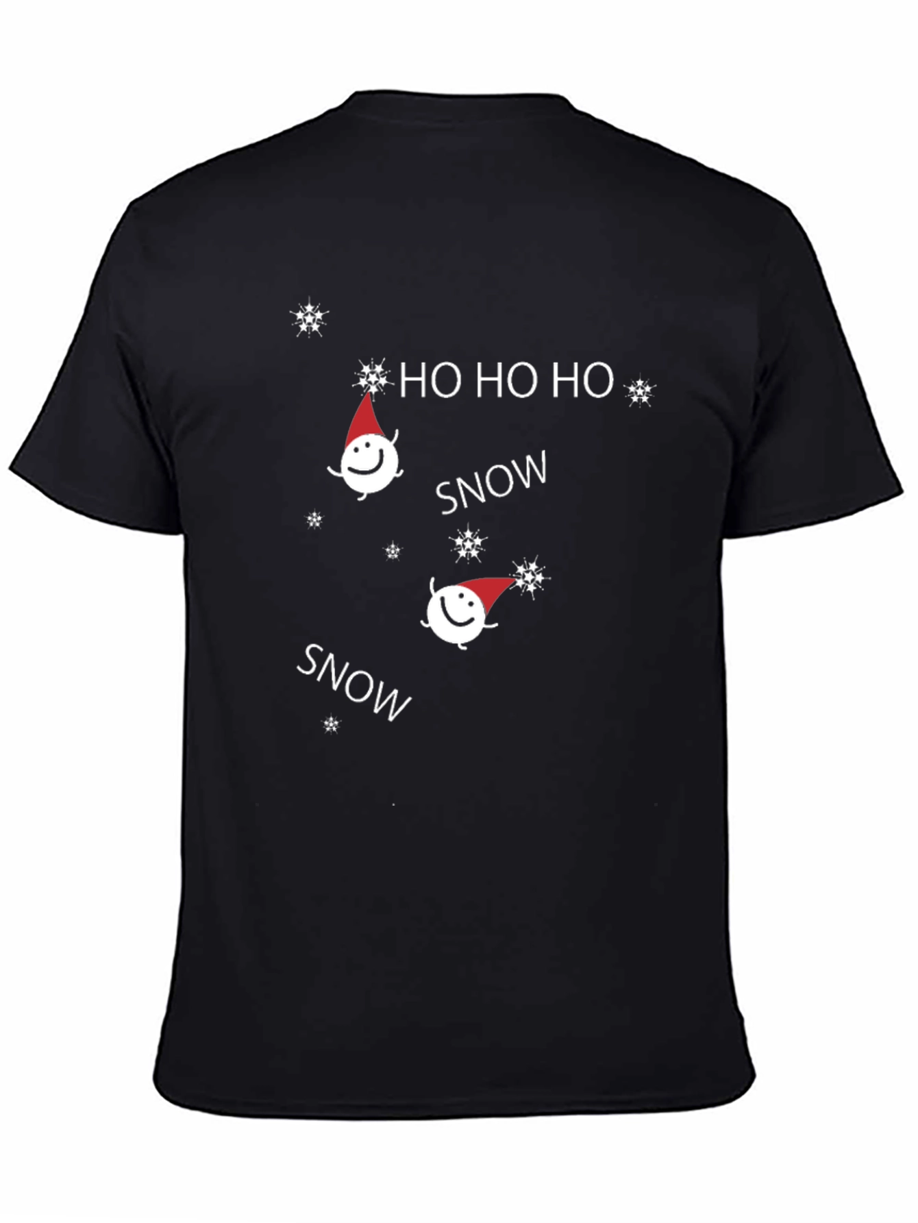 Ho Ho Ho Snow Christmas Graphic T-Shirt