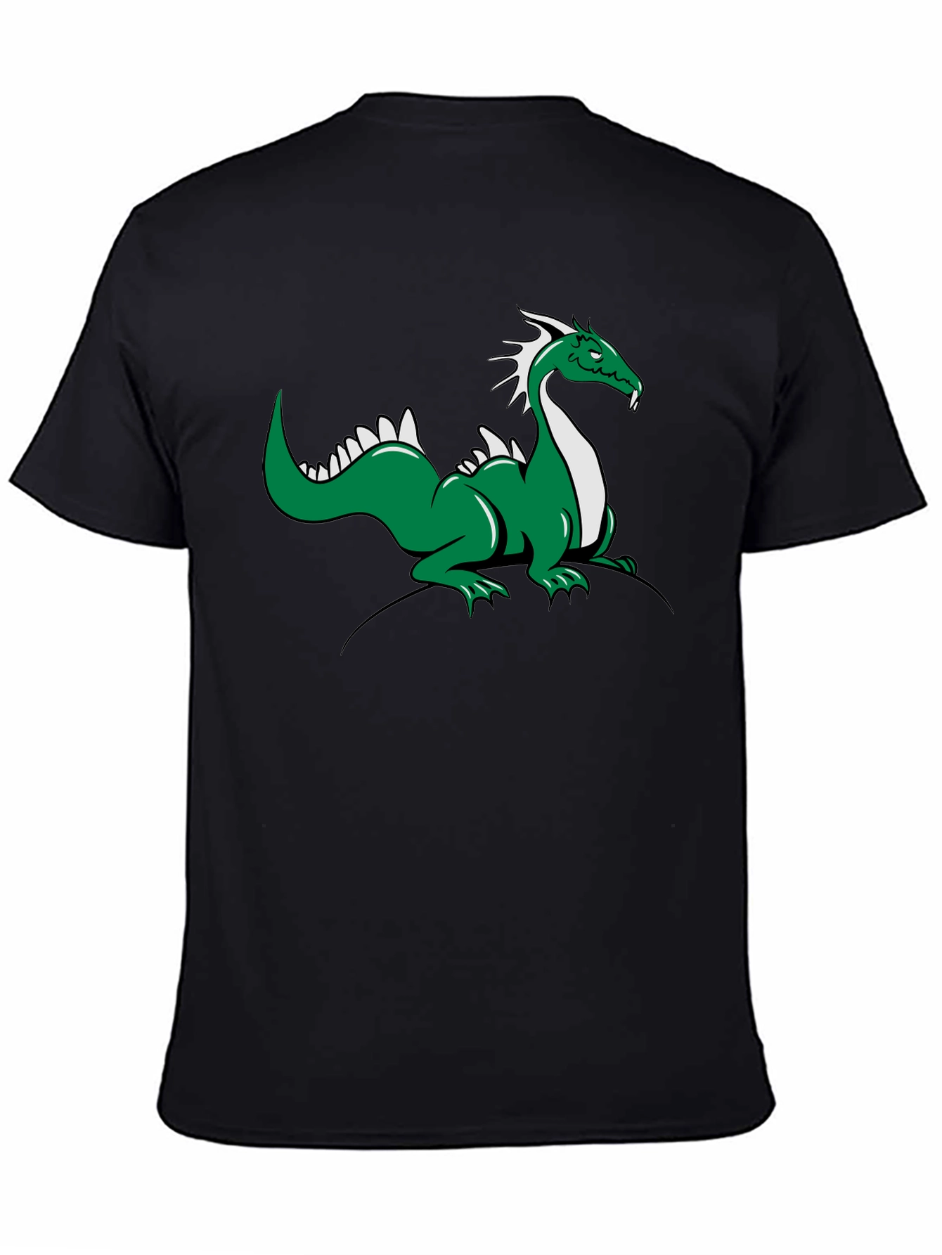 Green Dragon Graphic T-Shirt - Black